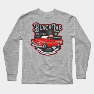 Cute Vintage Classic Funny Black Lab Long Sleeve T-Shirt